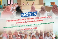 MONEV Program Kestrad, Poned, Perkesmas, JKN, Inovasi, ILP dan Jejaring 13 Agustus 2025